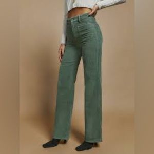 Reformation Alyssa High Rise Wide Leg Corduroy Pants